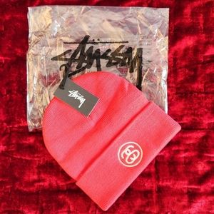 NWT Stussy Cuffed Beanie "Pink"